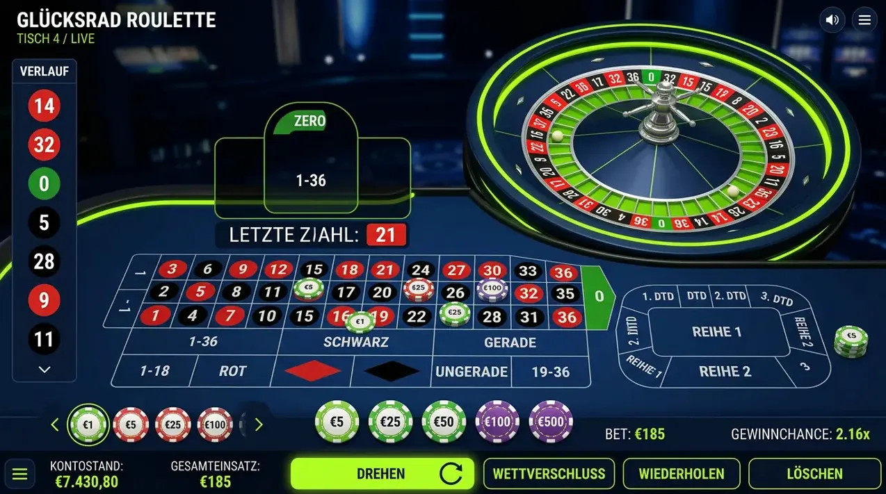 Tischspiele & Video Poker · Eurogrand