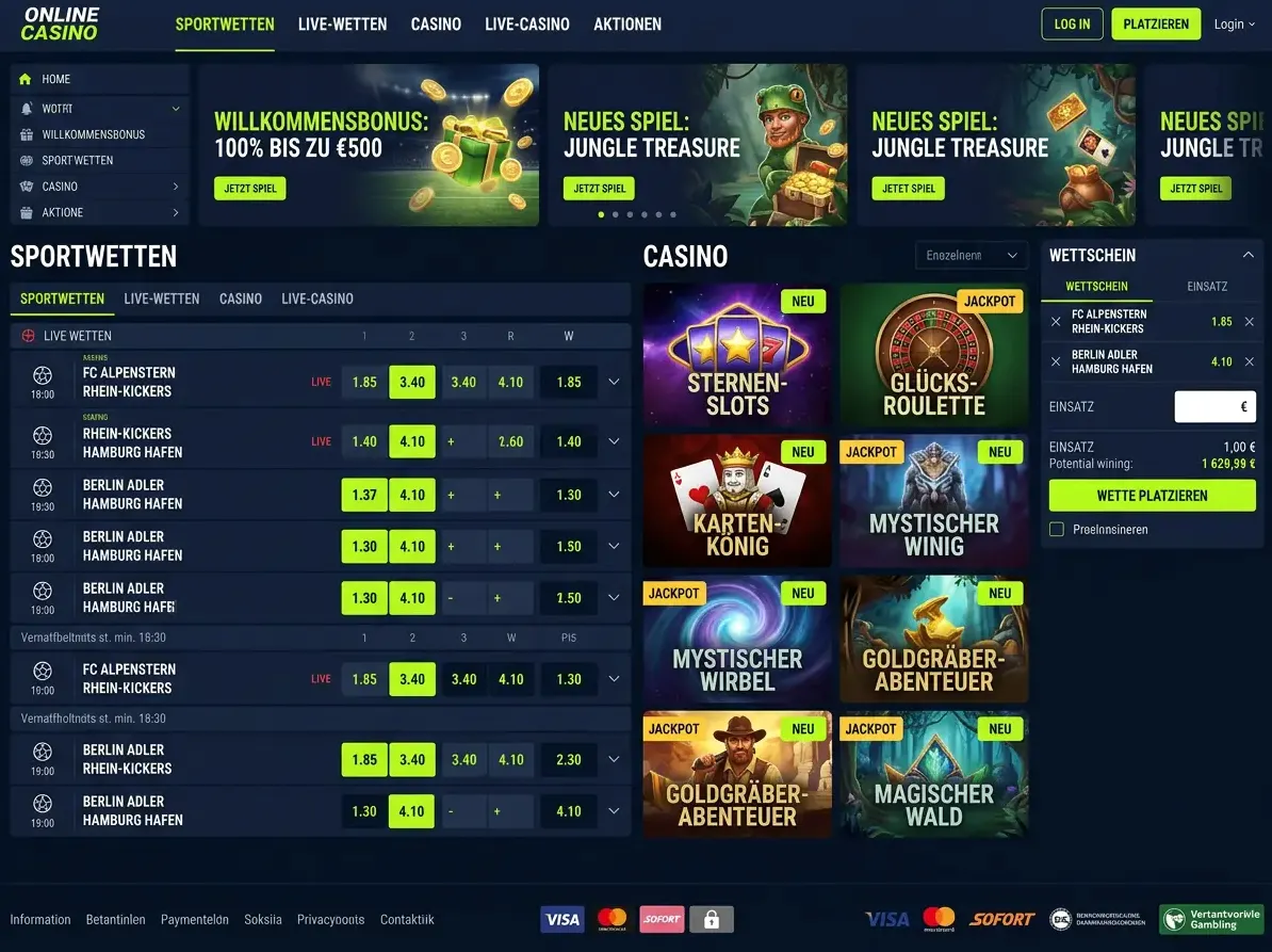 Eurogrand — Spiele und Quoten